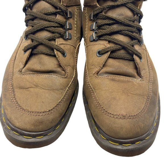 Doc Martens Mens 11 Brown Ankle Boots CK 2128 Dr Made In England 90s Vintage - Picture 8 of 10